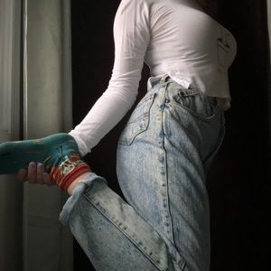 80’s style jeans